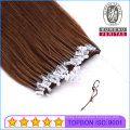 18inch 100g Straight Brown Brazilian Human Virgin Easy Pull Knot Thread Hair Extension